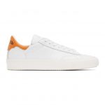 Heron Preston White and Orange Vulcanized Sneakers (HMIA017F20LEA001)