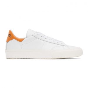 Heron Preston White and Orange Vulcanized Sneakers (HMIA017F20LEA001)