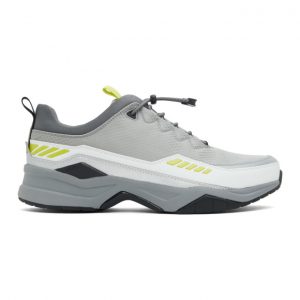 Hugo Grey and White Block Running Sneakers (50433618)