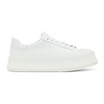 Jil Sander White Leather Platform Sneakers (JI32535A-12281)