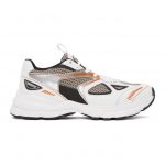 Axel Arigato White and Orange Marathon HD Sneakers (33013)