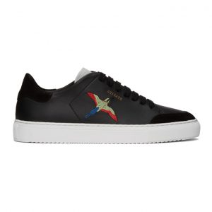 Axel Arigato Black and Grey Bird Clean 90 Sneakers (28602)