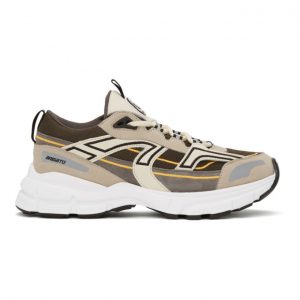 Axel Arigato Grey and Taupe Marathon R-Trail Sneakers (33052)