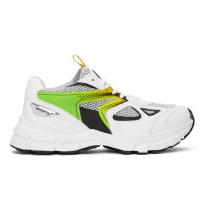 Axel Arigato White and Green Marathon HD Sneakers (33058)