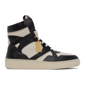 Human Recreational Services Black and Off-White Mongoose High-Top Sneakers (UI20GF0200X1C5)