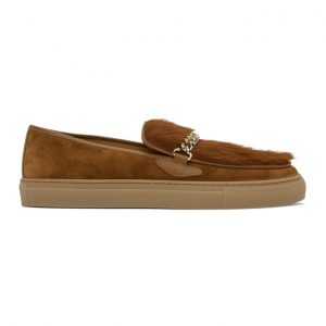Human Recreational Services Brown Suede El Dorado Low-Top Sneakers (UI20GF0300X1C3)