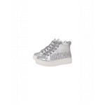Moschino High Sneakers Aus Laminiertem Nappaleder Crystal Logo (MNT2026556601)