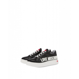Moschino Sneakers Aus Kalbsleder Rubber Logo (POLJA15063G1BIA0000)
