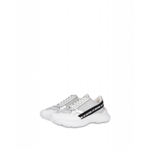 Moschino Sneakers Aus Mesh Ribbon Logo (POLJA15176G1BIN401A)