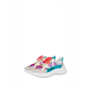 Moschino Glitzer- Und Spiegel-sneakers Super Heart (POLJA15196G1BII565A)