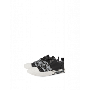 Moschino Sneakers Aus Kalbsleder Logo Labels (POLJA15232G1BIA0000)