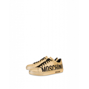 Moschino Sneakers Mit Laminiertem Lederlogo (POLMB15012G0AGE0901)