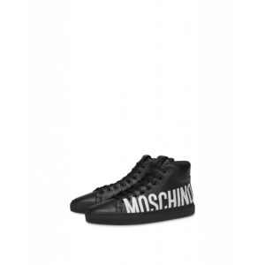 Moschino High Sneakers Aus Leder Mit Logo (POLMB15052G08GA0000)