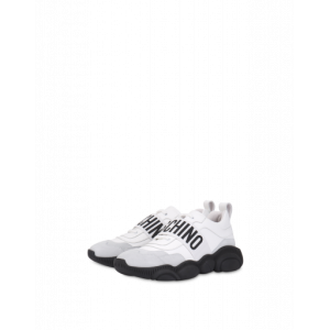 Moschino Teddy Shoes Sneakers Aus Leder Mit Elastic Band (POLMB15113G08GA410A)