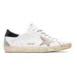 Golden Goose White and Black Superstar Sneakers (GCOMS590.W55)