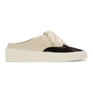 Fear of God Black and Off-White 101 Print Backless Sneakers (6H19-7016-SCA)