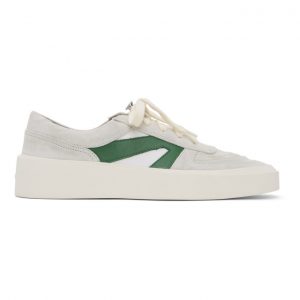 Fear of God Grey and Green Skate Low Sneakers (6H19-7024-SUC)