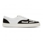Amiri Black and White Skeleton Toe Sneakers (Y0F22274CL)
