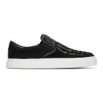 Amiri Black Skeleton Toe Slip-On Sneakers (0F23271CL)