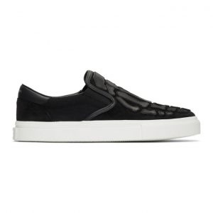 Amiri Black Skeleton Toe Slip-On Sneakers (0F23271CL)
