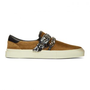 Amiri Brown Suede Bandana Sneakers (Y0F23273SU – BRN)
