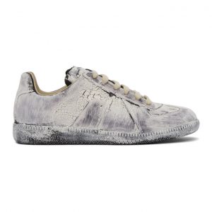 Maison Margiela White Paint Replica Sneakers (S58WS0109 P3642)