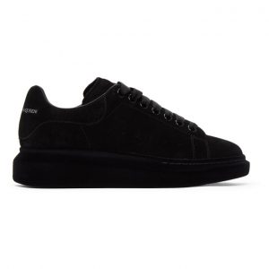 Alexander McQueen Black Suede Oversized Sneakers (625167WHXK9)