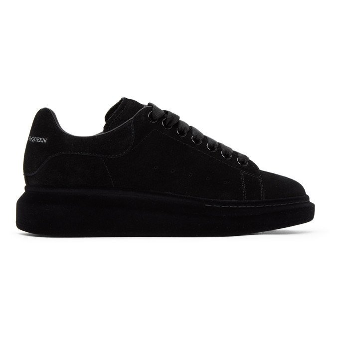 Alexander McQueen Black Suede Oversized Sneakers (625167WHXK9)
