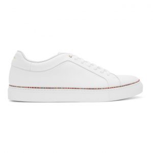 Paul Smith White Multistripe Piping Basso Sneakers (M1S-BAS74-ETRI)