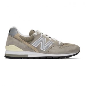 New Balance Grey and Beige Made In US 996 Sneakers (M996)