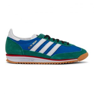 Noah NYC Blue and Green adidas Originals Edition SL 72 Sneakers (FW3276)