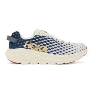 Hoka One One Off-White and Blue Rincon 2 Sneakers (1114630 VITF)