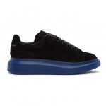 Alexander McQueen SSENSE Exclusive Black and Blue Suede Oversized Sneakers (553761WHBGM1111)