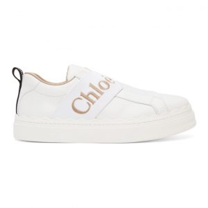 Chloe White Lauren Sneakers (CHC20A36342)