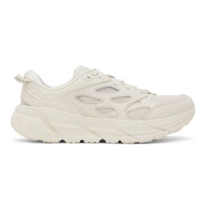 Hoka One One White Clifton Lifestyle Sneakers (1117050-TTF)