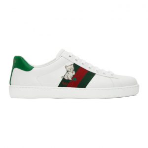 Gucci White Ace Low-Top Sneakers (630611 1XG60)