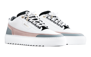 Mason Garments Firenze Leather Nubuck – White / Pink Weiß (FW19-15A-1)