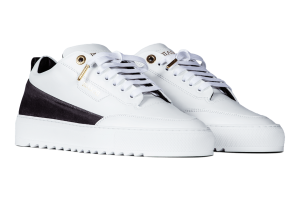 Mason Garments Torino Leather / Velvet Grey Weiß (FW19-16D)
