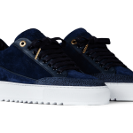 Mason Garments Tia Suede / Leather Navy Blau (FW19-14C)
