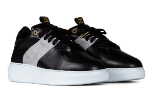 Mason Garments Roma Classic Leather Grey Schwarz (FW19-34D)