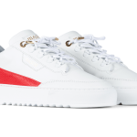 Mason Garments Torino Leather – White / Red Rot (SS19-16A)