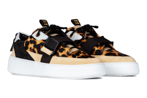 Mason Garments Milano Strapped Leopard Creme (FW19-9A)