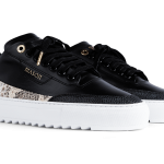 Mason Garments Torino Leather/Python Black Schwarz (SS20-12A)