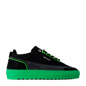 Mason Garments Firenze Gomma/Suede/Nubuck/Reflective Black/Asfalto/Fluo Green Schwarz (FW20-28B)