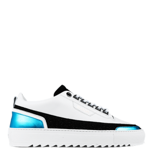Mason Garments Firenze Leather/Glitter/Metallic White/Black/Blue Weiß (FW20-10D)