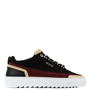 Mason Garments Firenze Nubuck/Leather – Black/Creme/Bordo Schwarz (FW20-2E)
