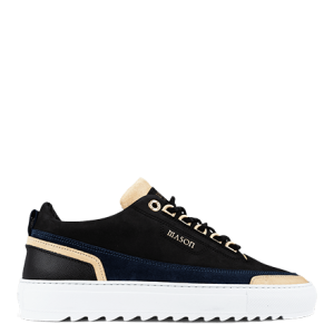 Mason Garments Firenze Nubuck/Leather – Black/Creme/Navy Schwarz (FW20-2C)