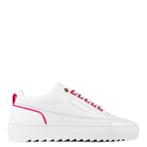 Mason Garments Firenze Leather/Reflective – White/Fluo Pink Weiß (FW20-1A)