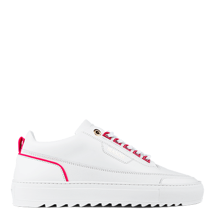 Mason Garments Firenze Leather/Reflective – White/Fluo Pink Weiß (FW20-1A)