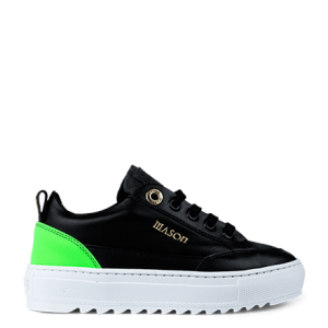 Mason Garments Tia Leather/Suede/Reflective Black/Asfalto/Fluo Green Schwarz (B-FW20-24B)